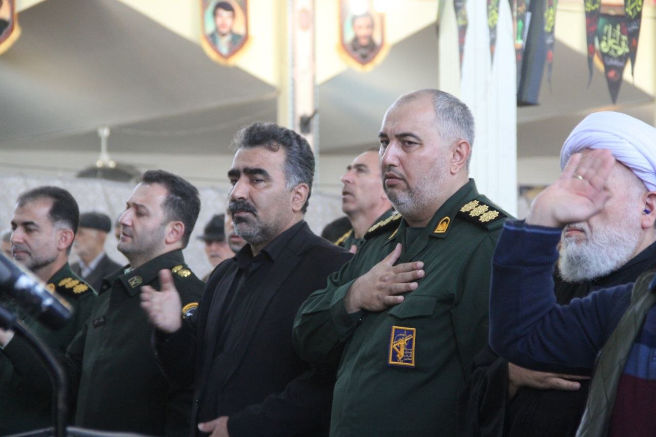 سوگ فاطمی در مصلای شهرستان آستارا