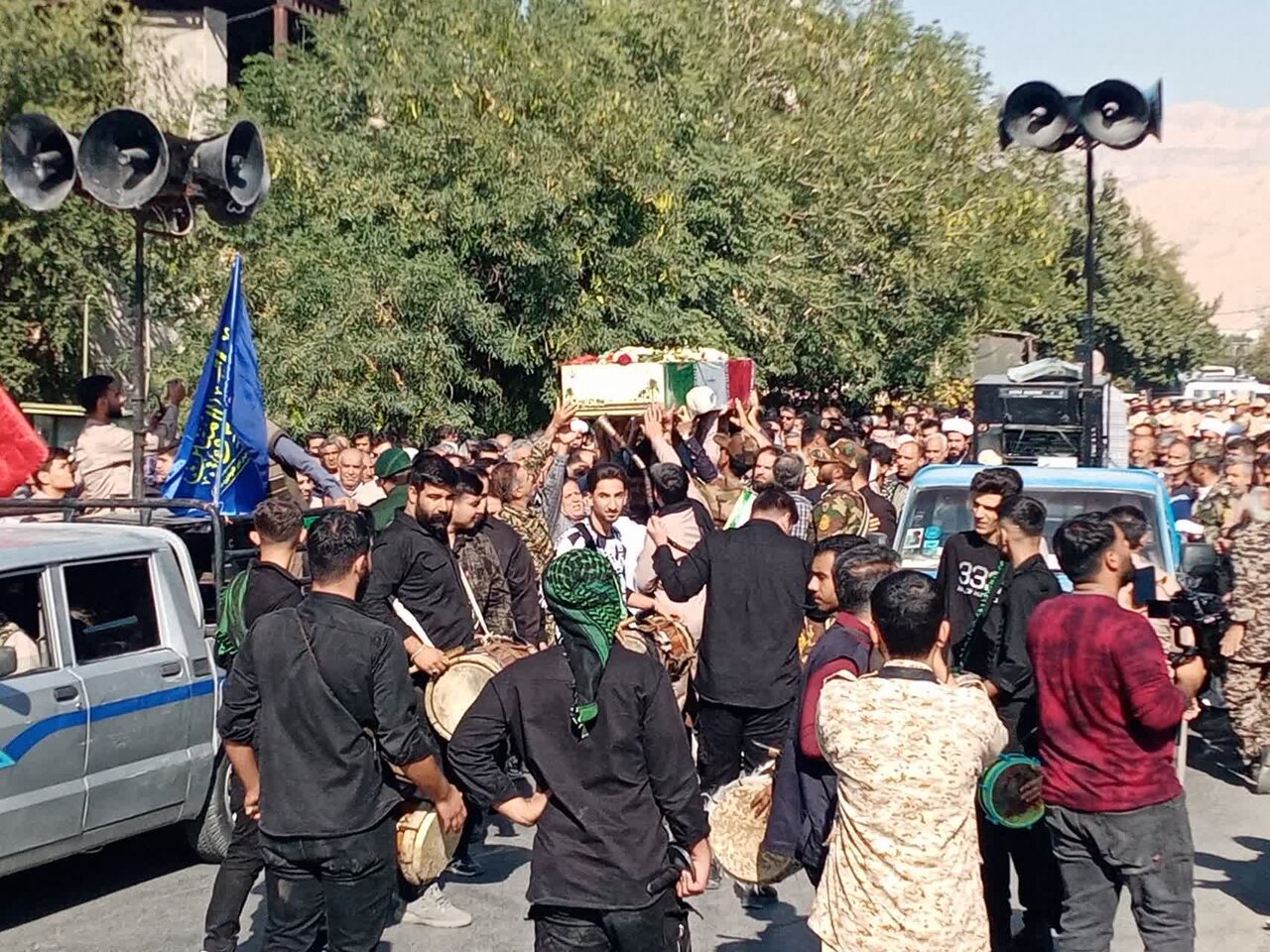 تشییع پیکر شهید گمنام در کازرون