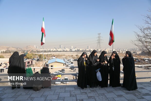 آیین بدرقه نوجوانان دهه هشتادی به کربلا