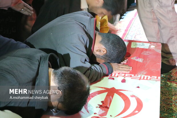 مراسم استقبال از شهدای گمنام در مهدیه زابل