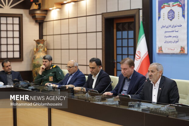 شواری اداری استان بوشهر با حضور علیرضا کاظمی وزیر آموزش و پرورش