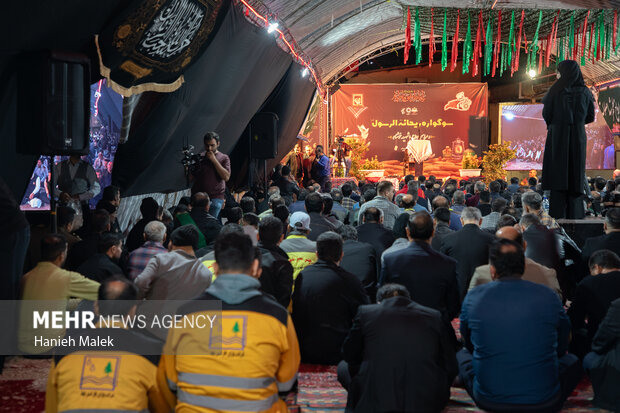 سوگواره ریحانه الرسول (ص) و وادع با شهید گمنام در گرگان