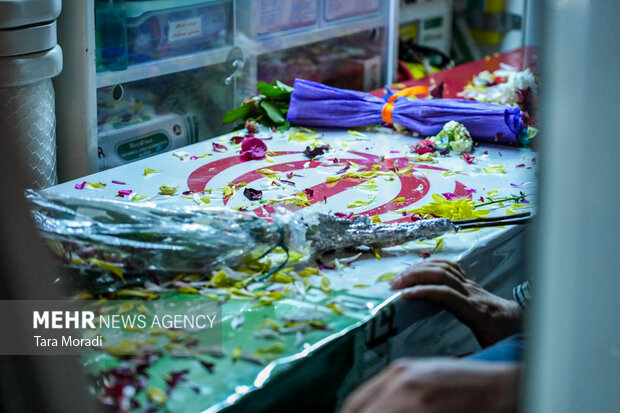 وداع با شهید گمنام در کانون جوانان رضوی رشت