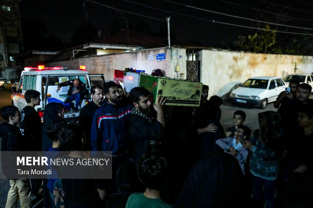 وداع با شهید گمنام در کانون جوانان رضوی رشت