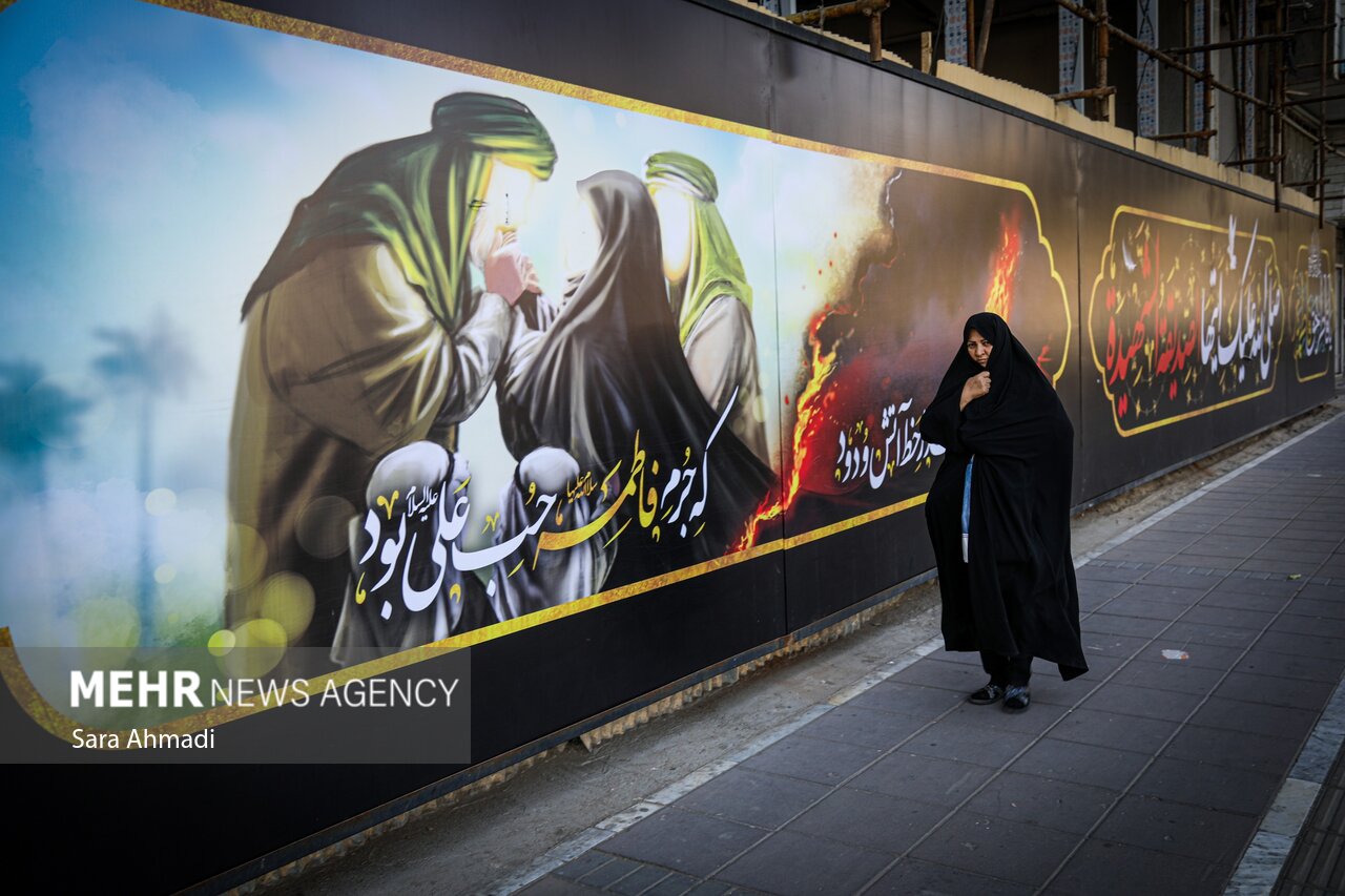 مشهد الرضا(ع) در سوگ حضرت فاطمه زهرا(س)