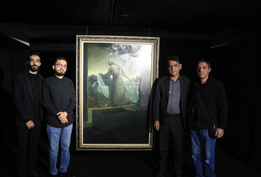 نقاشي،هنري،حوزه،حضرت،علي،نادري،وداع،آخر،همكاري،بحريني،السلام ...