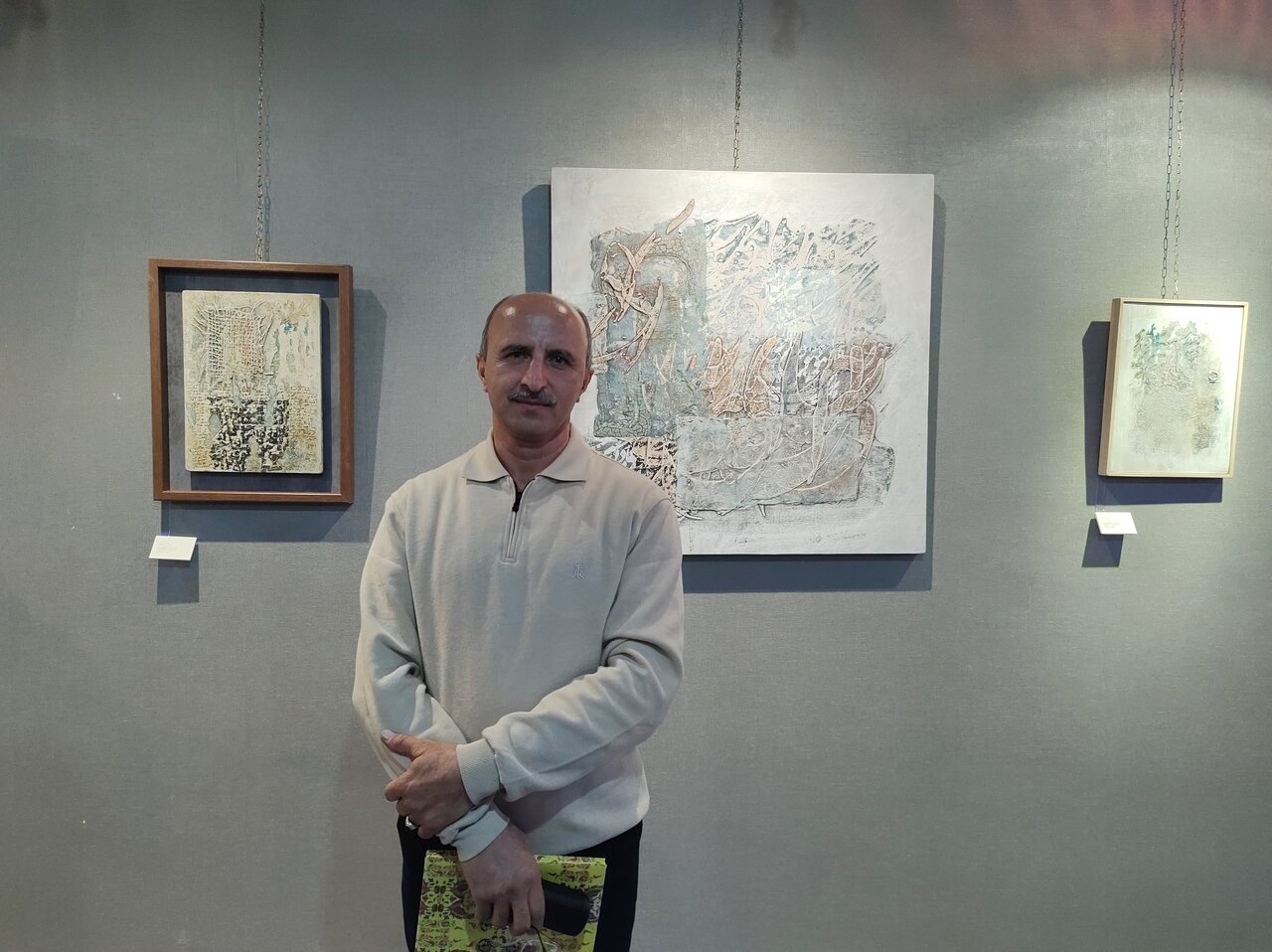 گشایش نمایشگاه نقاشی‌خط داود سلمانی در شاهرود