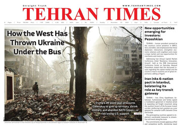 Front pages of Iran’s English dailies on November 23