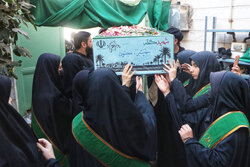 دسته عزاداری بانوان در قم