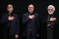 مراسم عزاداری شب شهادت حضرت زهرا (س) در حسینیه امام خمینی (ره)