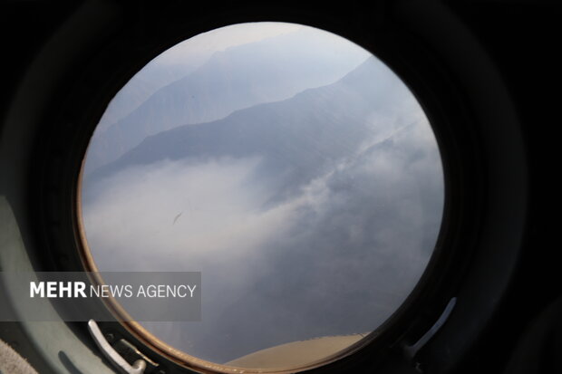 عملیات اطفای حریق جنگل الیت