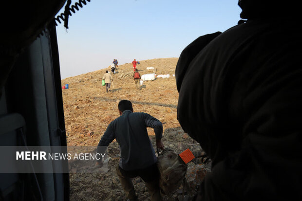 عملیات اطفای حریق جنگل الیت