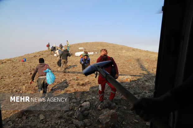 عملیات اطفای حریق جنگل الیت