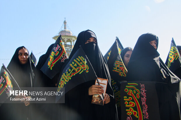 دسته عزاداری بانوان در قم