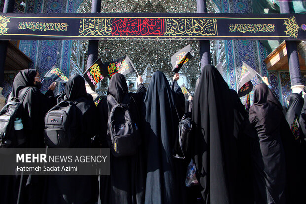 دسته عزاداری بانوان در قم