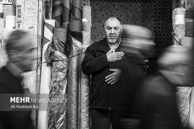 مراسم عزاداری فاطیمه در بازار تهران