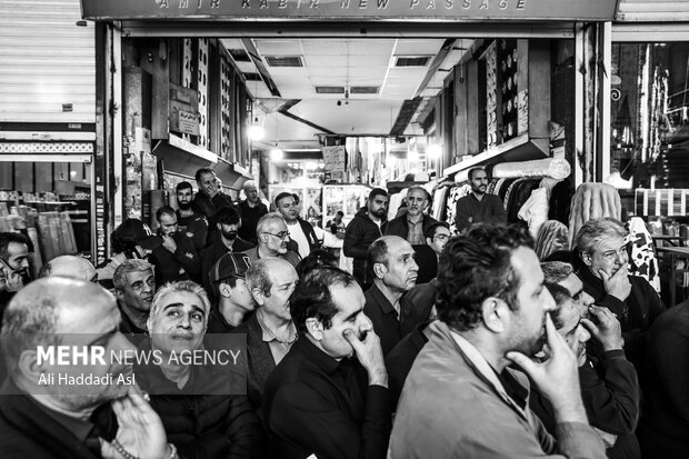 مراسم عزاداری فاطیمه در بازار تهران