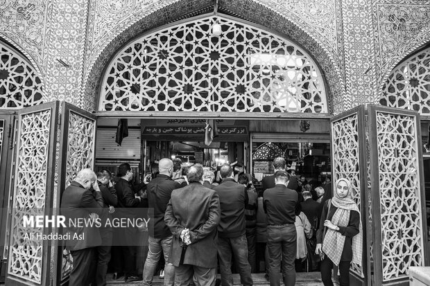 مراسم عزاداری فاطیمه در بازار تهران