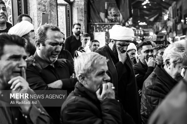 مراسم عزاداری فاطیمه در بازار تهران