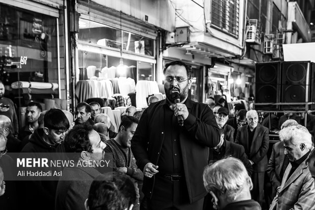 مراسم عزاداری فاطیمه در بازار تهران