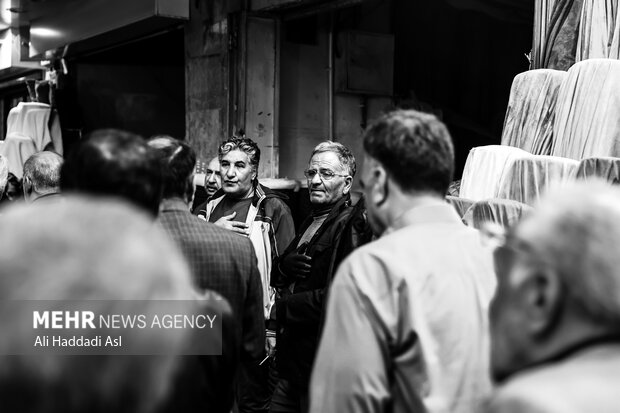 مراسم عزاداری فاطیمه در بازار تهران