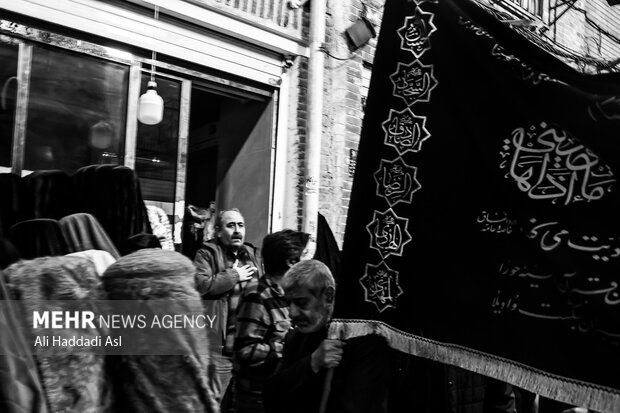 مراسم عزاداری فاطیمه در بازار تهران