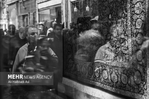 مراسم عزاداری فاطیمه در بازار تهران