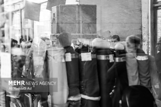 مراسم عزاداری فاطیمه در بازار تهران