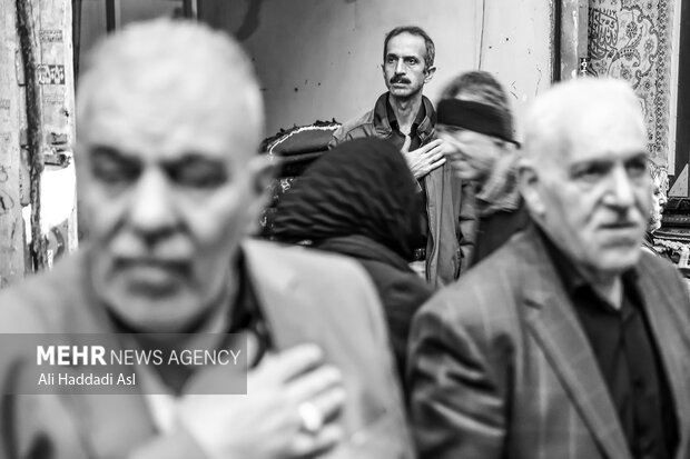 مراسم عزاداری فاطیمه در بازار تهران