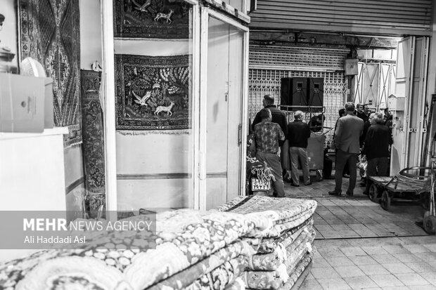 مراسم عزاداری فاطیمه در بازار تهران