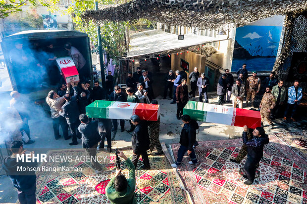 آیین بدرقه پیکر مطهر 100 شهید گمنام دفاع مقدس در معراج شهدا 19