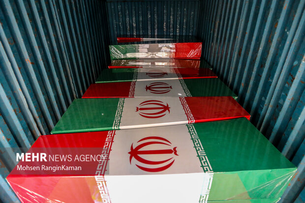 آیین بدرقه پیکر مطهر 100 شهید گمنام دفاع مقدس در معراج شهدا 24