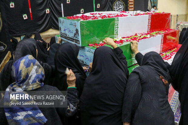 مراسم وداع با پیکرهای 100 شهید گمنام دوران دفاع مقدس 2
