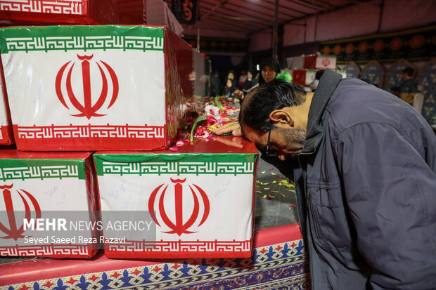 مراسم وداع با پیکرهای 100 شهید گمنام دوران دفاع مقدس 14