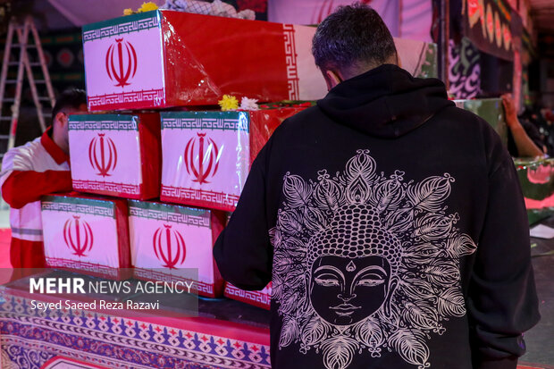 مراسم وداع با پیکرهای 100 شهید گمنام دوران دفاع مقدس 26