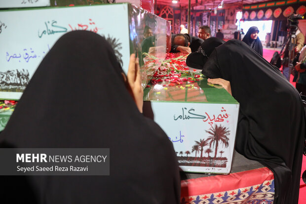 مراسم وداع با پیکرهای 100 شهید گمنام دوران دفاع مقدس 27