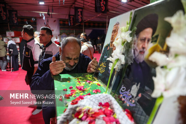 مراسم وداع با پیکرهای 100 شهید گمنام دوران دفاع مقدس 40