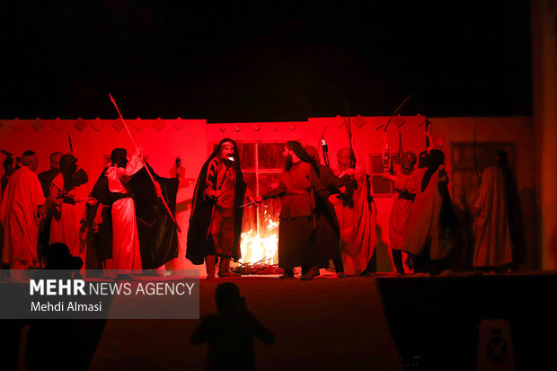 اجرای نمایش آیینی «ماه مه گرفته» در زنجان