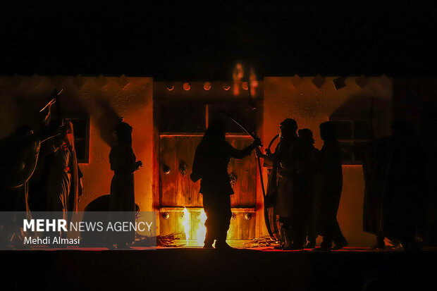 اجرای نمایش آیینی «ماه مه گرفته» در زنجان