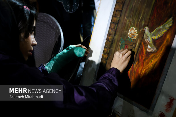 بازنمایی صحن انقلاب حرم رضوی در میدان نبوت 23