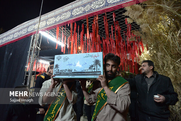 مراسم وداع با شهید گمنام در همدان