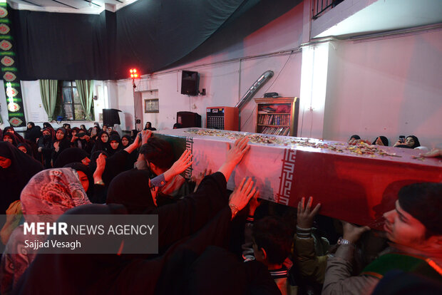 مراسم وداع با شهید گمنام در همدان