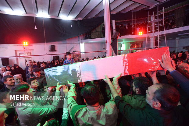 مراسم وداع با شهید گمنام در همدان