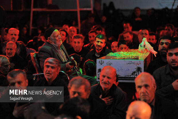 مراسم وداع با شهید گمنام در همدان