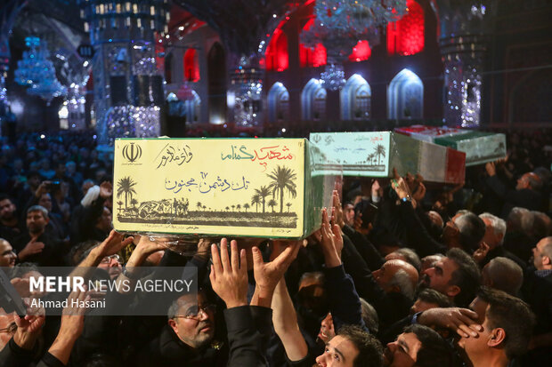 مراسم عزاداری شب شهادت حضرت فاطمه (س) در حرم مطهر رضوی