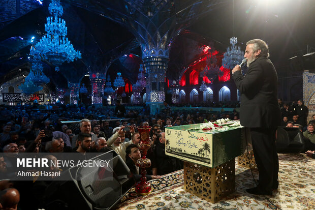 مراسم عزاداری شب شهادت حضرت فاطمه (س) در حرم مطهر رضوی