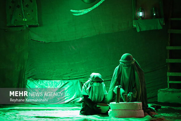 اجرای نمایش مذهبی «وفاخر بانوی بهشت» در پیشوا برگزار شد