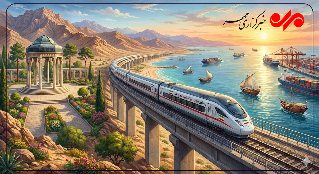 اینفوگرافیک؛ راه‌آهن شیراز-بندرعباس شریان جدید شمال جنوب