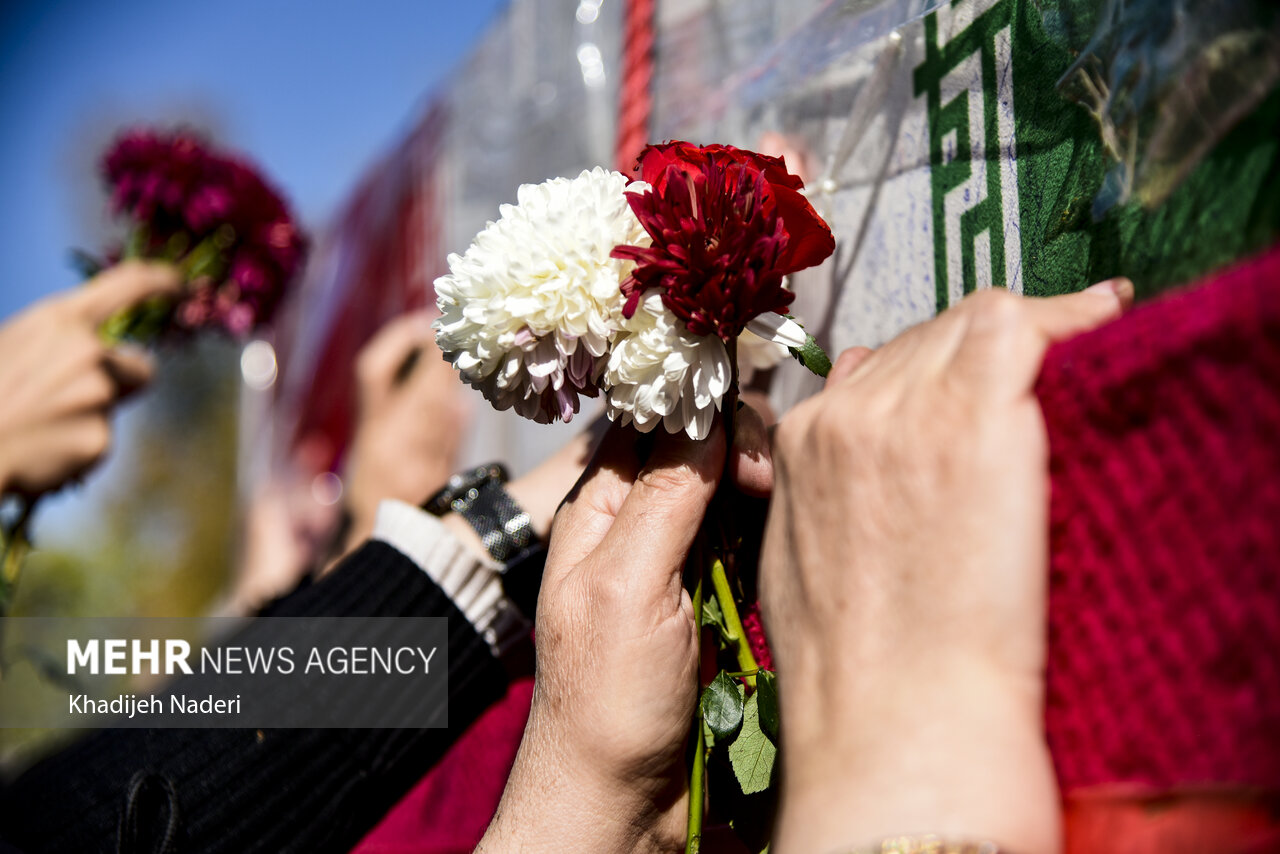 فامنین در سوگ بانوی دو عالم؛ آیین تشییع شهید گمنام برگزار می‌شود