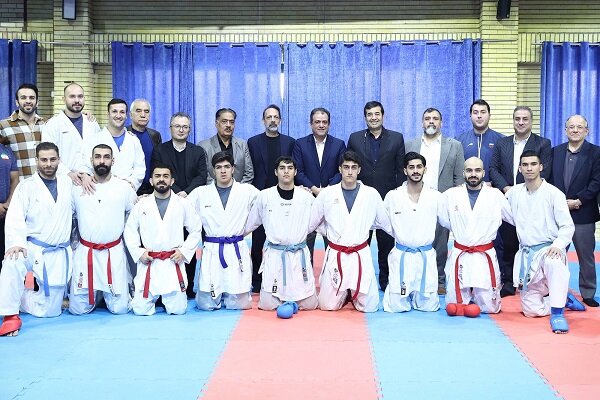 وزیر ورزش و شهرام هروی میهمان ویژه آخرین تمرین تیم ملی کاراته